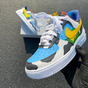Nike Chunky Dunky Ben and Jerry Custom Hand Painted Air Force 1s