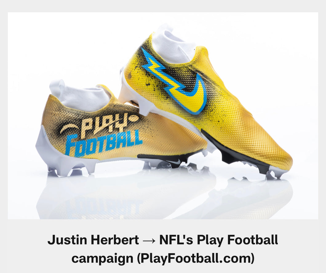 LA Chargers 4 pairs - Custom Order - Full Invoice