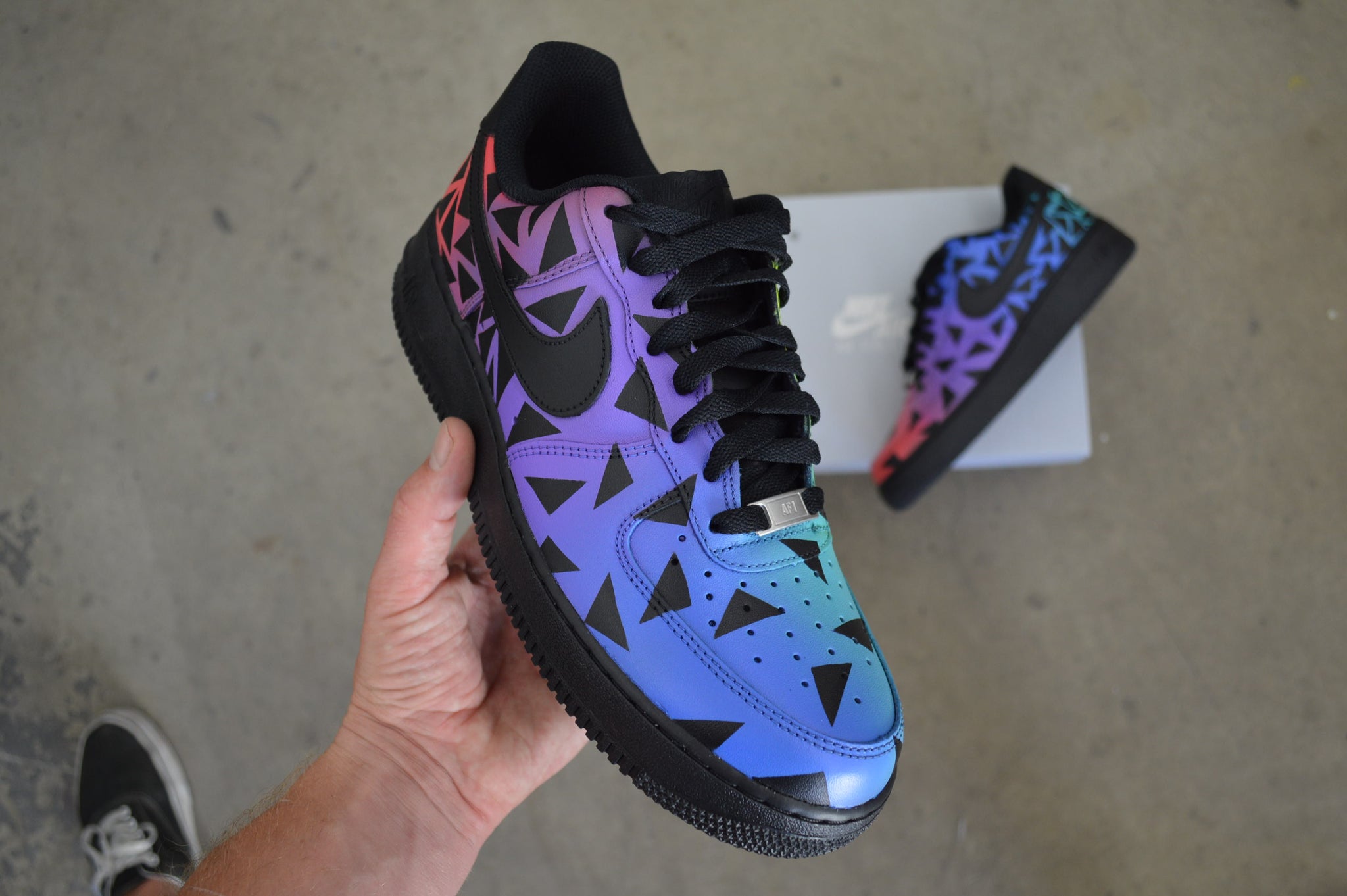 Custom Nike Air Force 1 Shoes Colorful world