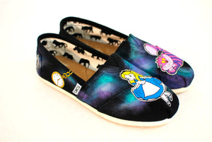 Alice in Wonderland Toms shoes - B Street Shoes
