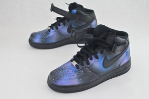nike aft mid, galaxy sneakers, custom shoes, custom hand painted nikes, galaxy sneakers