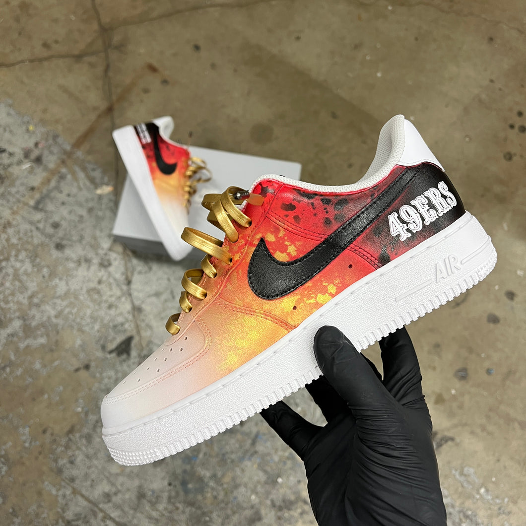 Custom Hand Painted San Francisco Nike Air Force 1 – B Street Shoes