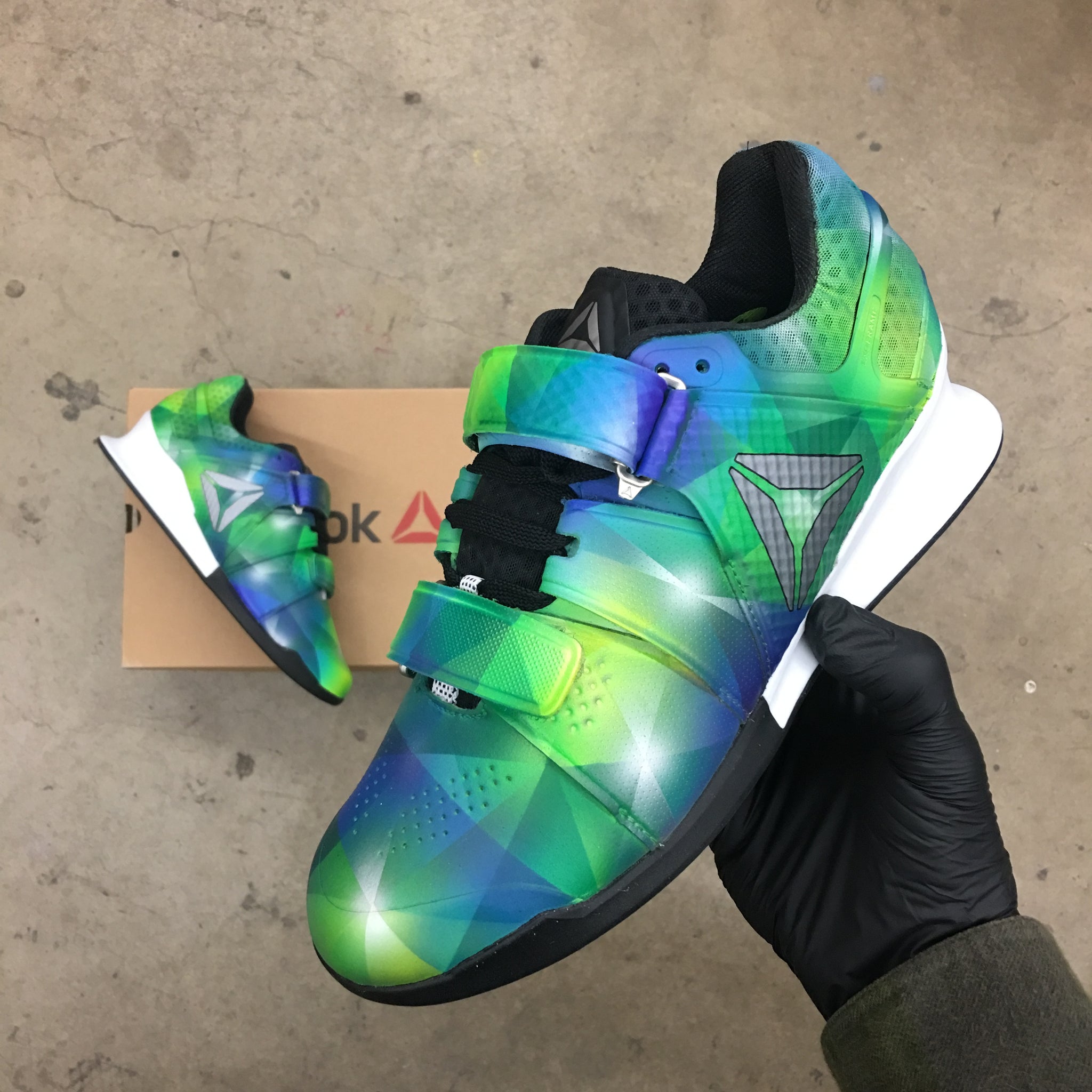 Custom Painted Prism Reebok Legacy Olympic Weightlifting Shoes – B Street  Shoes