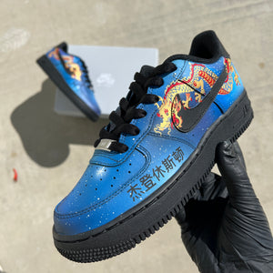 Custom Nike Air Force 1 - Ombre Drip – B Street Shoes