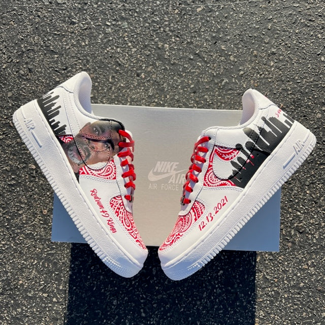 White Nike Af1 low - 6.5m/8w - Custom Order - Invoice 2 of 2