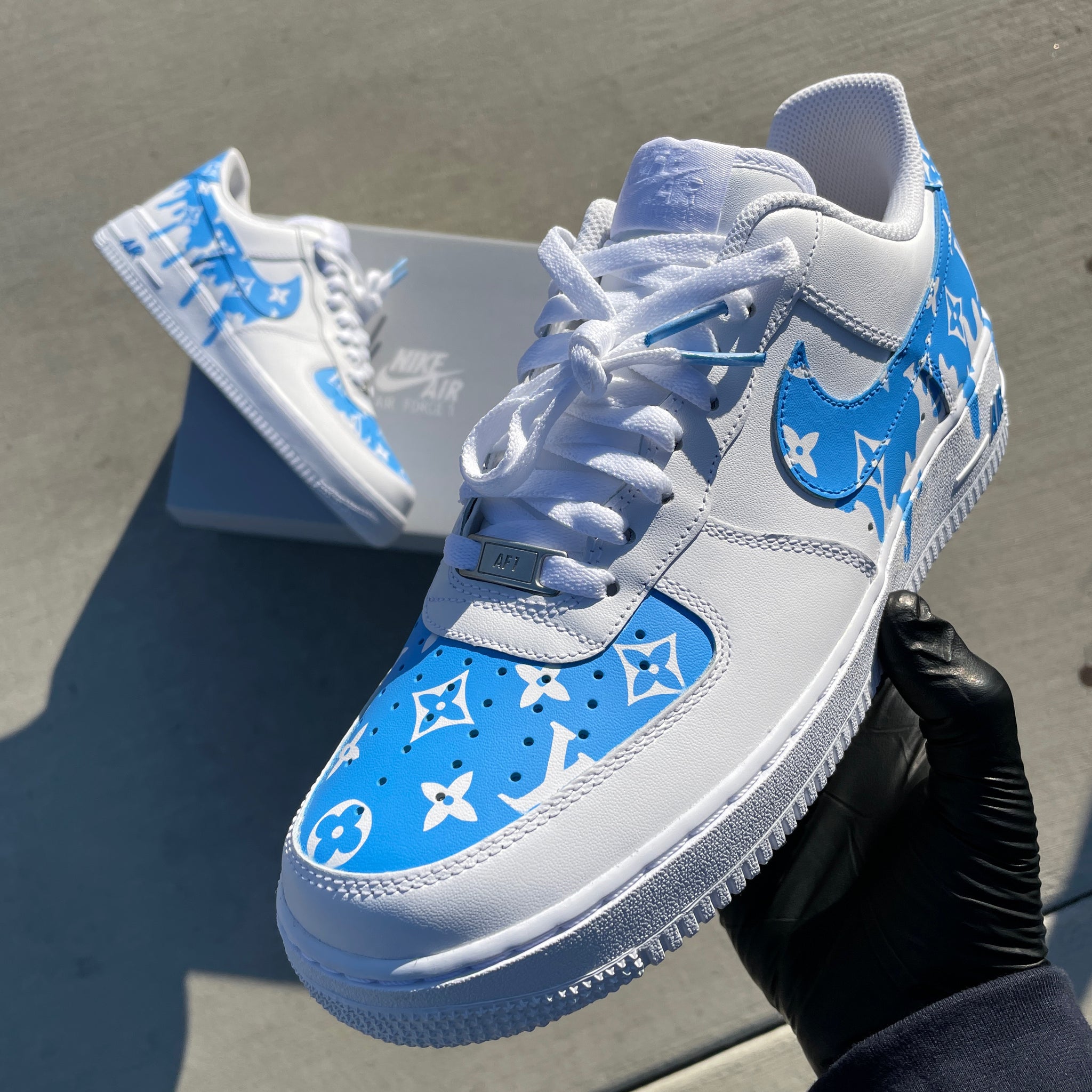 White Nike AF1 low - Mens 10.5 - Custom Order - Invoice 2 of 2 â B Street Shoes