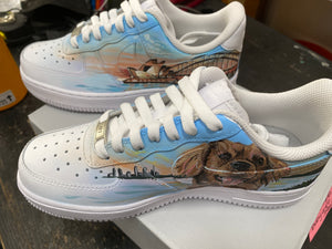 White Nike AF1 low  - Womens 7 - Custom Order -  Invoice 2 of 2