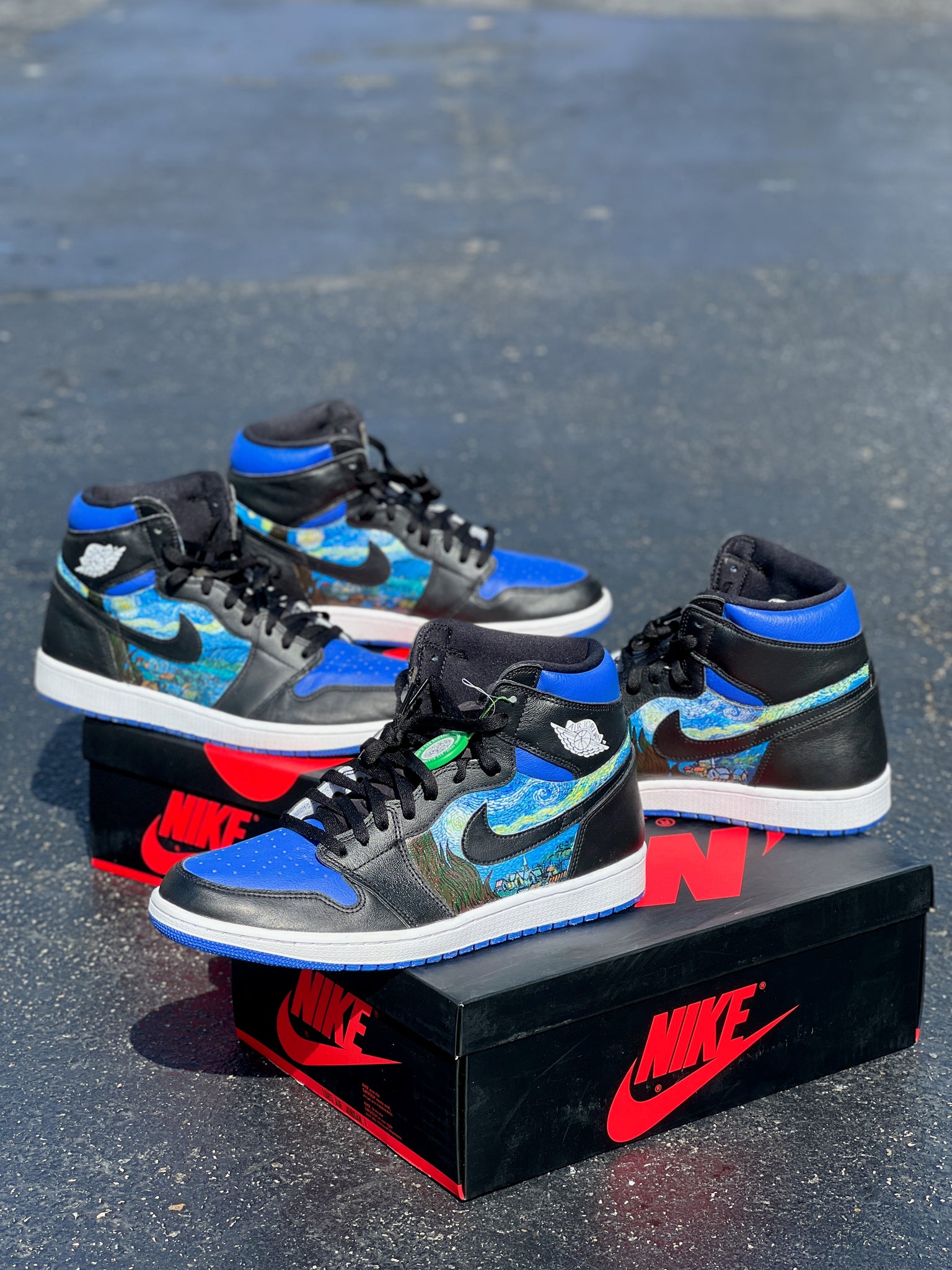 Jordan 1 Royal Toe - Send in - 2 pairs - Custom Order - Full