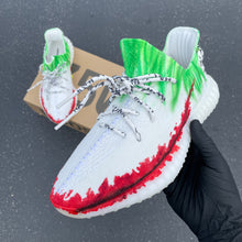 Men's size 11.5 White Yeezy Boost 350 Sneakers - Joker Theme - Custom Order - Invoice 2 of 2