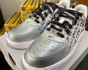 White Nike AF1 low - 3Y/4.5womens - Custom Order - Invoice 2 of 2