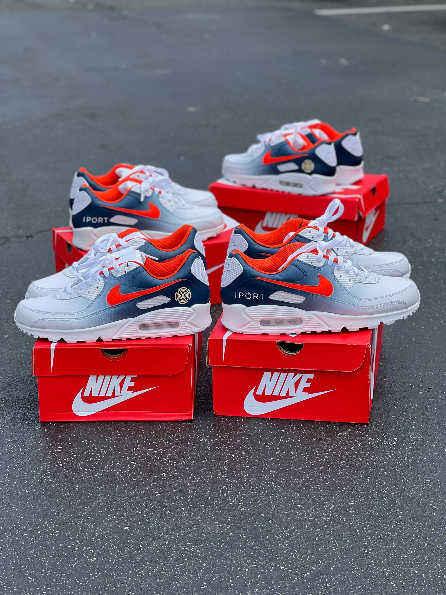 White AM90 - 4 Pairs - Custom Order - Invoice 2 of 2 â B Street Shoes