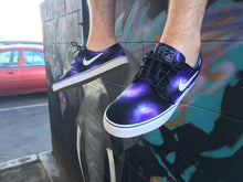 Custom Hand Painted Purple Smoke Nike SB Stefan Janoski Skate Shoes