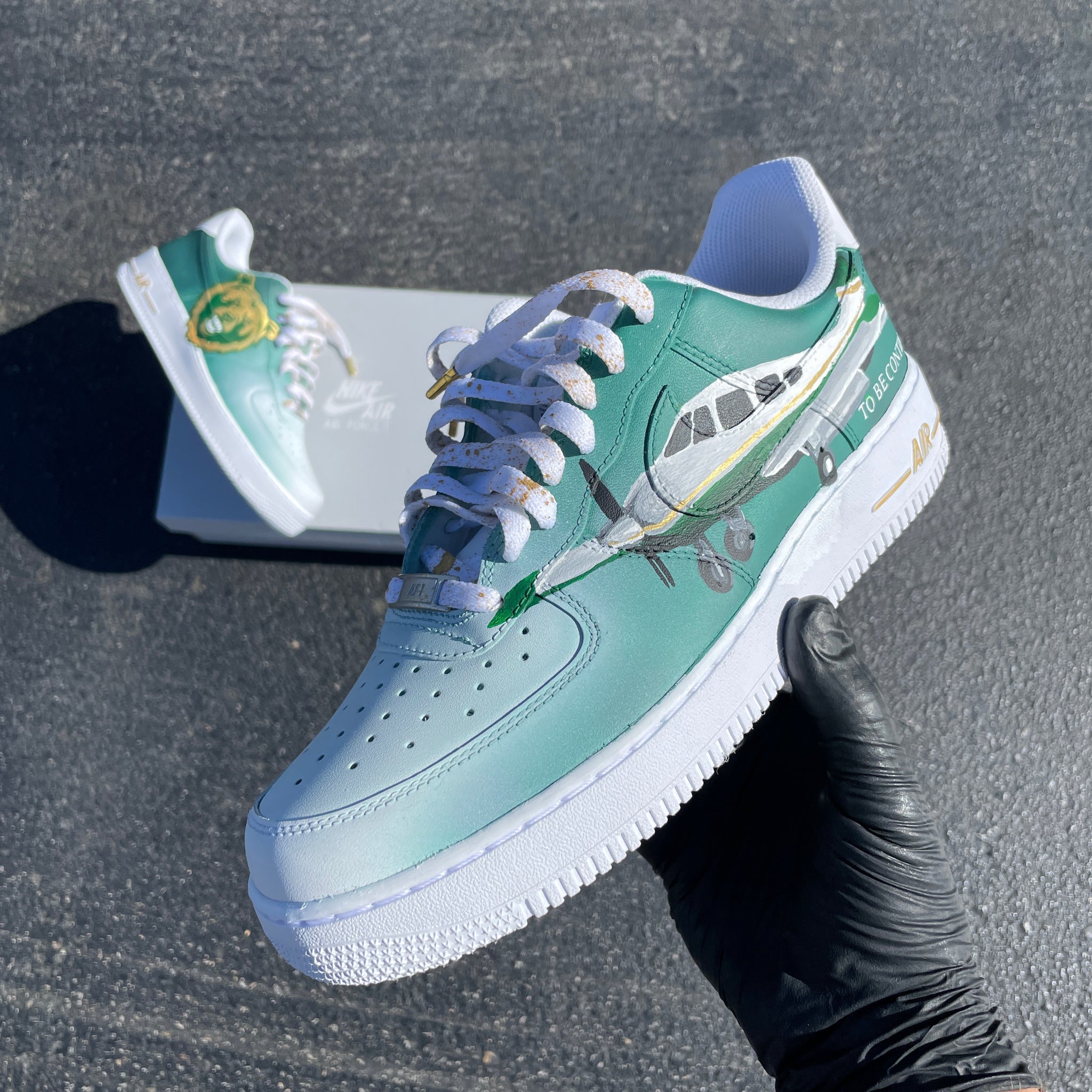 White AF1 Low - Custom Order - Womens 9 - Invoice 1 of 2 – B Street Shoes