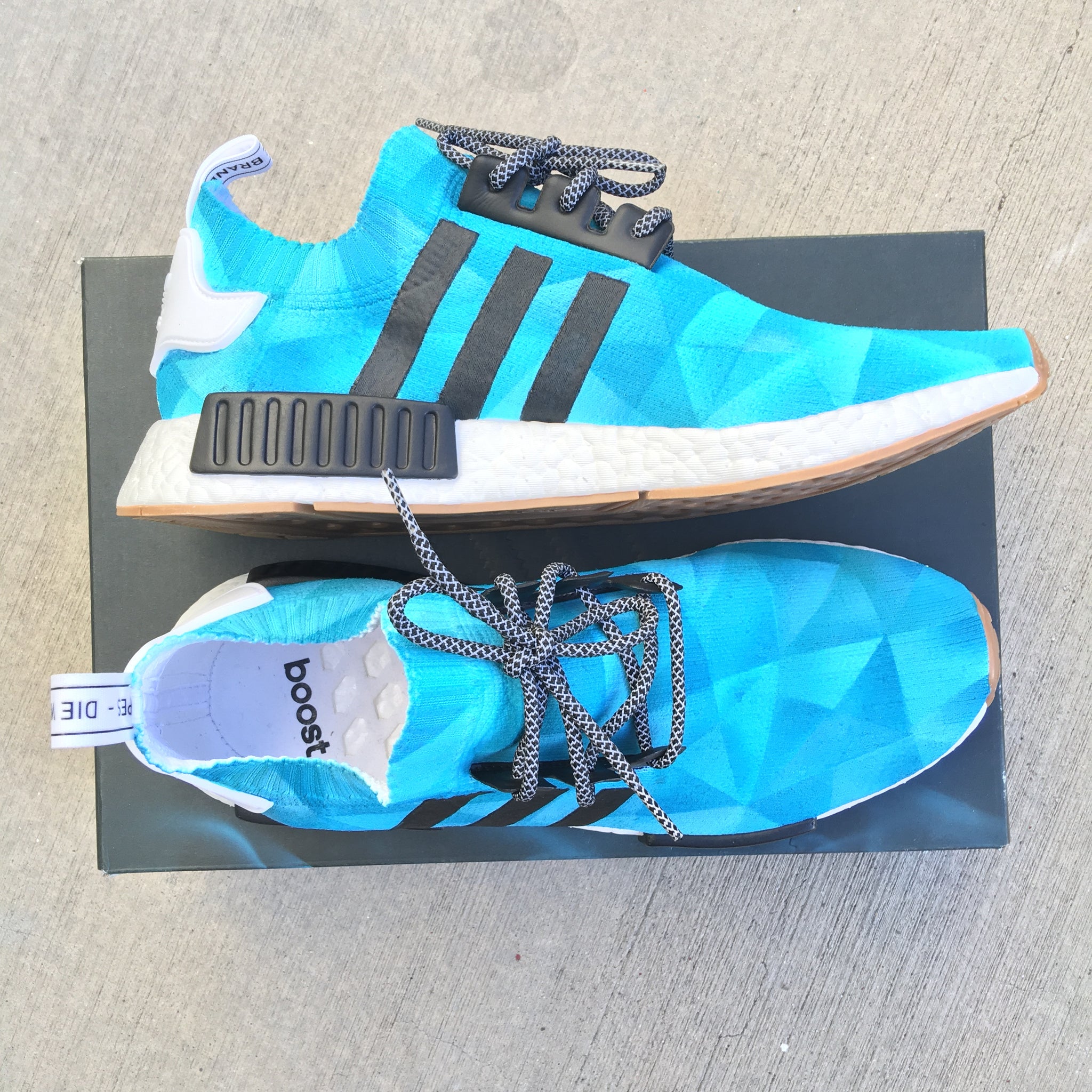 Custom Hand Painted Made To Order Adidas NMD_R1 Shoes (Men/Women)