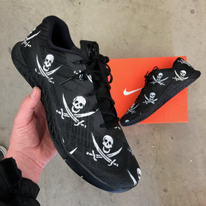 Custom Hand Painted Crossbones Skull Nike Metcon Crossfit Shoe