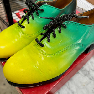 Tap Shoes - Yellow Green Ombre - Custom Order - FULL INVOICE