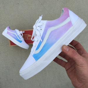 Custom Painted Tropical Slip On Vans – B Street Shoes