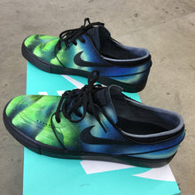Custom Painted Nike SB Northern Lights Stefan Janoski Skate Shoes - Aurora Borealis