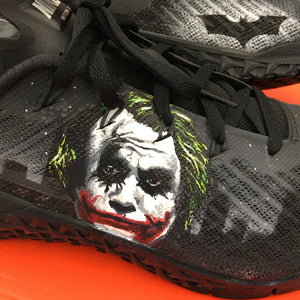 Custom Painted Nike Metcon Trainers Batman and Joker Theme