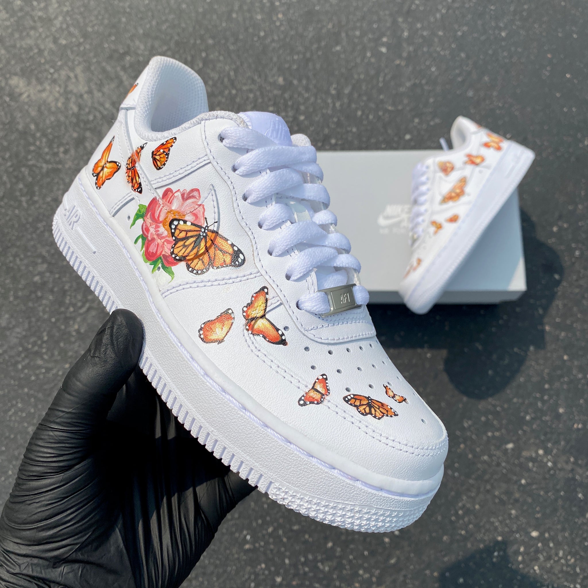Custom Nike Air Force 1 Monarch ButterFLY - Custom Nike Shoes – BlvdCustom