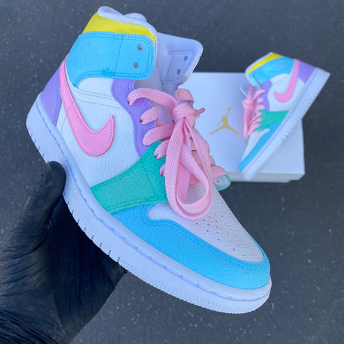 Custom Colorway Nike Pink and Navy Air Jordan Low – B Street Shoes