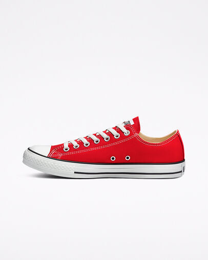 Red Converse Chuck Taylor Lowtop - Womens 8 - Custom Order - Full Invoice
