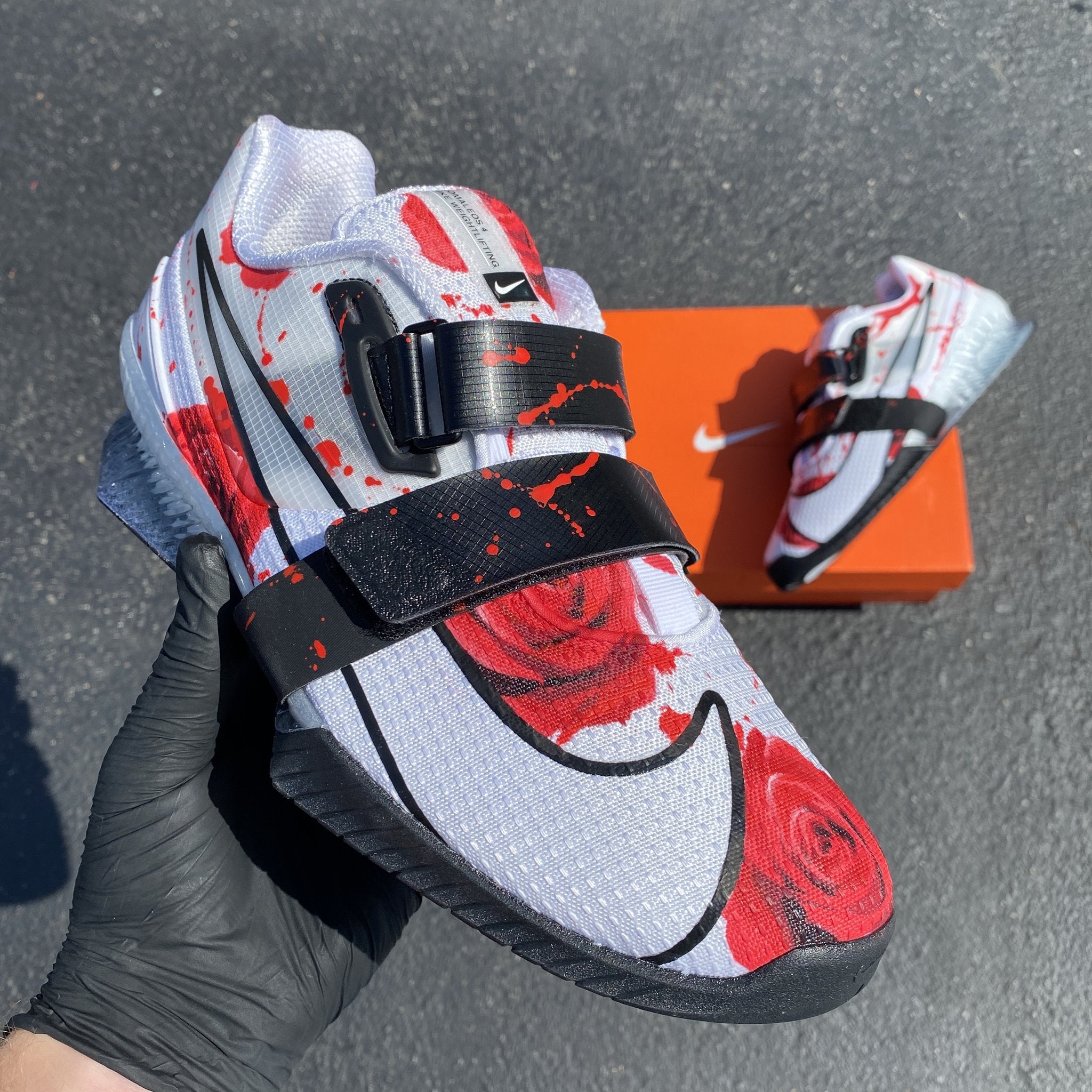 White Romaleo 4 - Womens 8 - Custom Order - Full Invoice â B Street Shoes