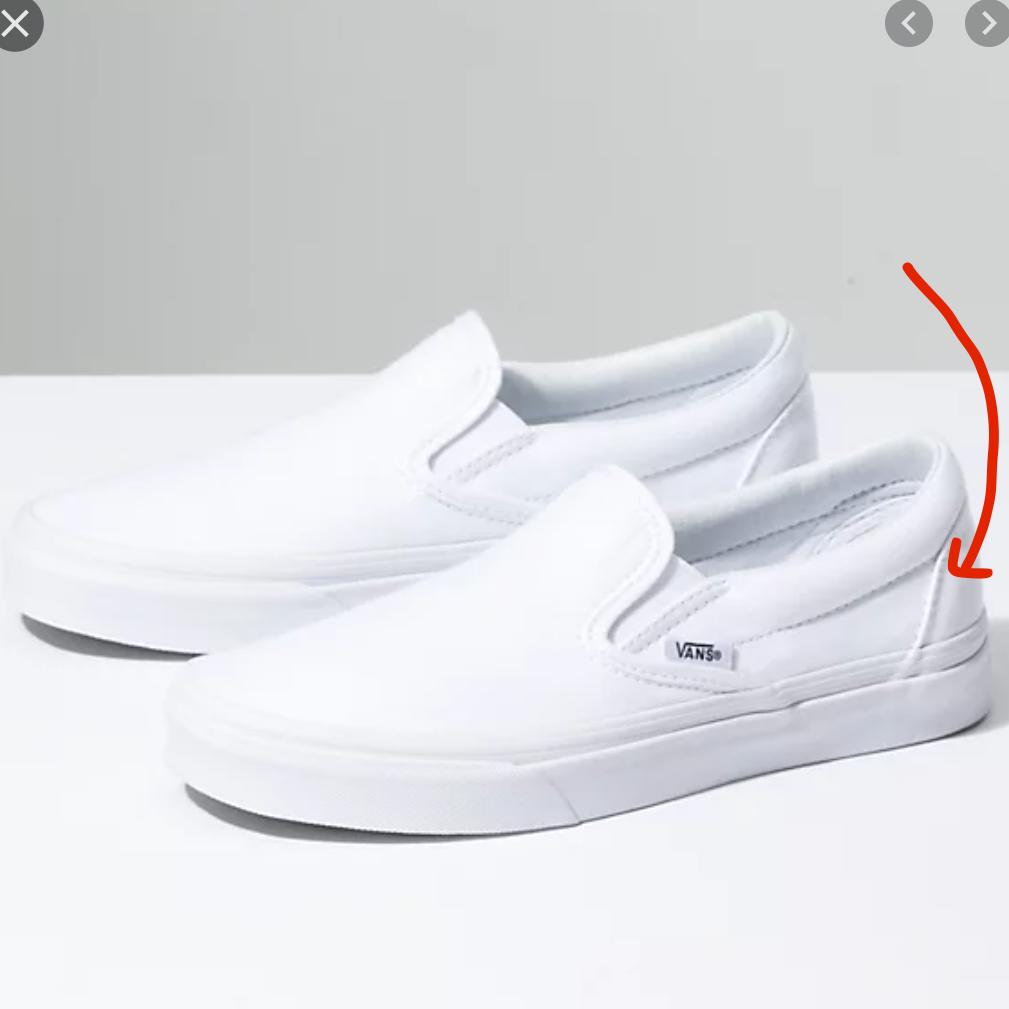 True White Vans Slip ons - mens 11 - custom order - invoice