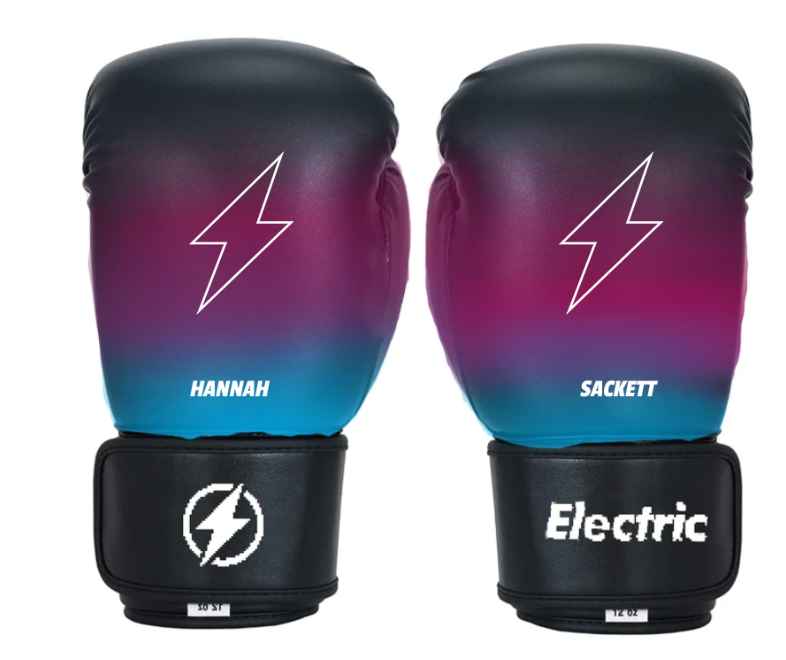 Custom Electric Theme Boxing Gloves - Custom Order