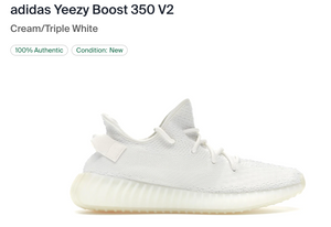 Yeezy triple white discount stockx