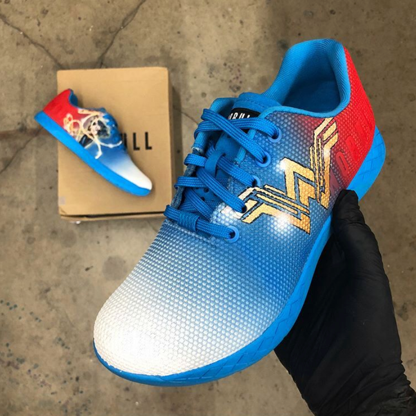 Hand Painted Wonder Woman Themed NOBULL Trainers – B Street Shoes