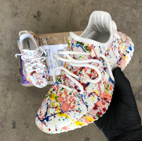 Adidas paint 2025 splatter shoes