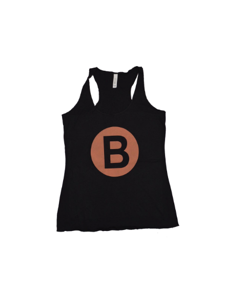 B Street Women’s Tank Top- Black W/ Orange B Street Logo- LIMITED QUANTITY & SIZING