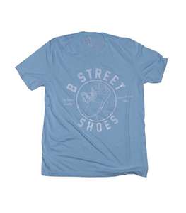 B Street T-Shirt- Light Blue W/ White B Street Logo- LIMITED QUANTITY & SIZING