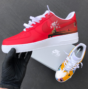 Custom Hand Painted Mac Miller Air Force 1's - Limited Number