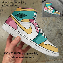 Custom Jordan 1 Mid - Cartoon - Kimmy Johnson - Custom Order - Invoice 1 of 2