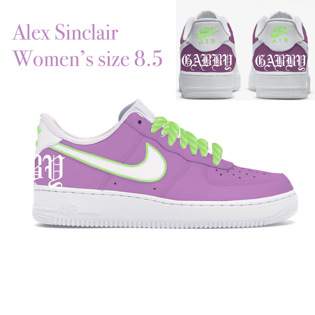 Women's size 8.5 Nike AF1 Custom - Custom Order - 