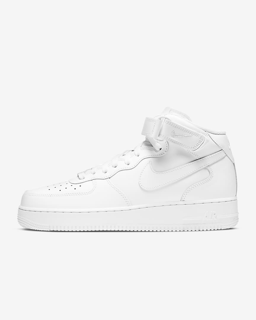 White AF1 Mid - Womens 8 - Custom Order - Invoice 1 of 2