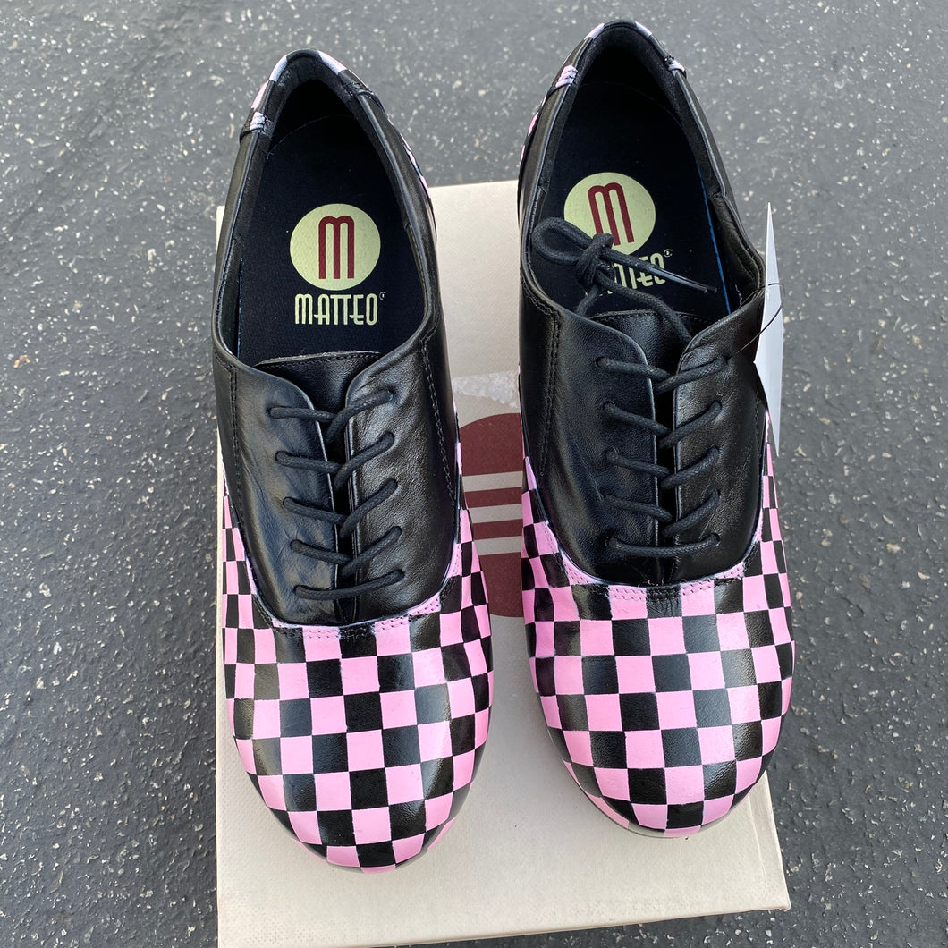 Pink Checkered Tap Shoes - Custom Order Invoice