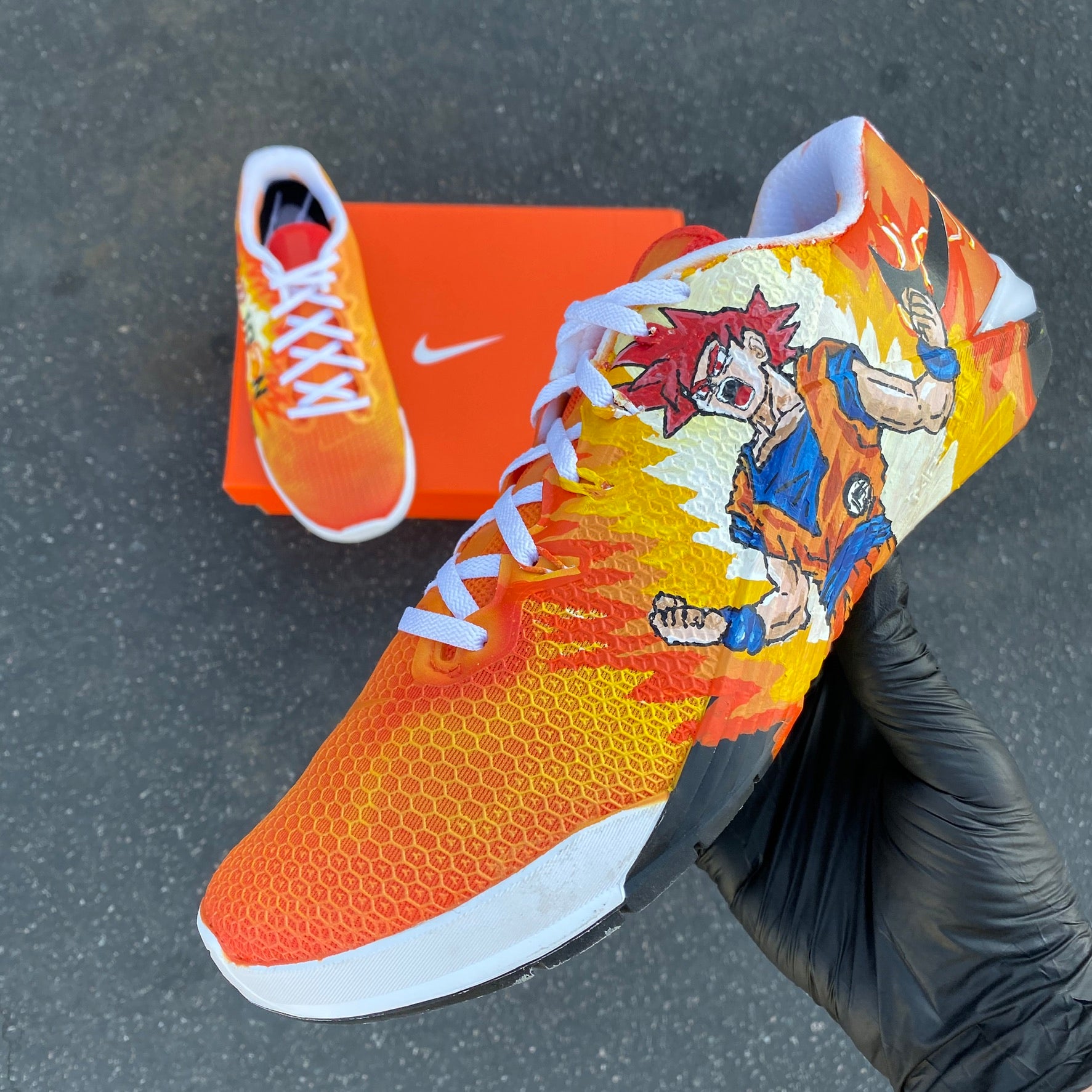 Dragon Ball Z Orange Goku Nike Metcons – B Street Shoes