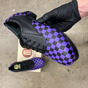 Purple Checkerboard Tap Shoes - Custom Order