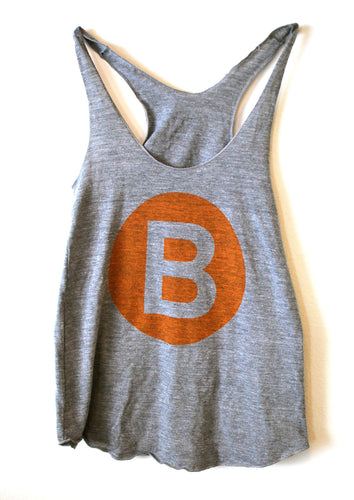 Womens B Street American Apparel Tri-Blend Racerback Tank Top XS S M L Athletic Grey