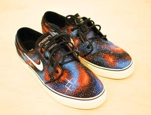 Nike Zoom Stefan Janoski Blue and Orange colorways Galaxy Sneakers B Street Shoes