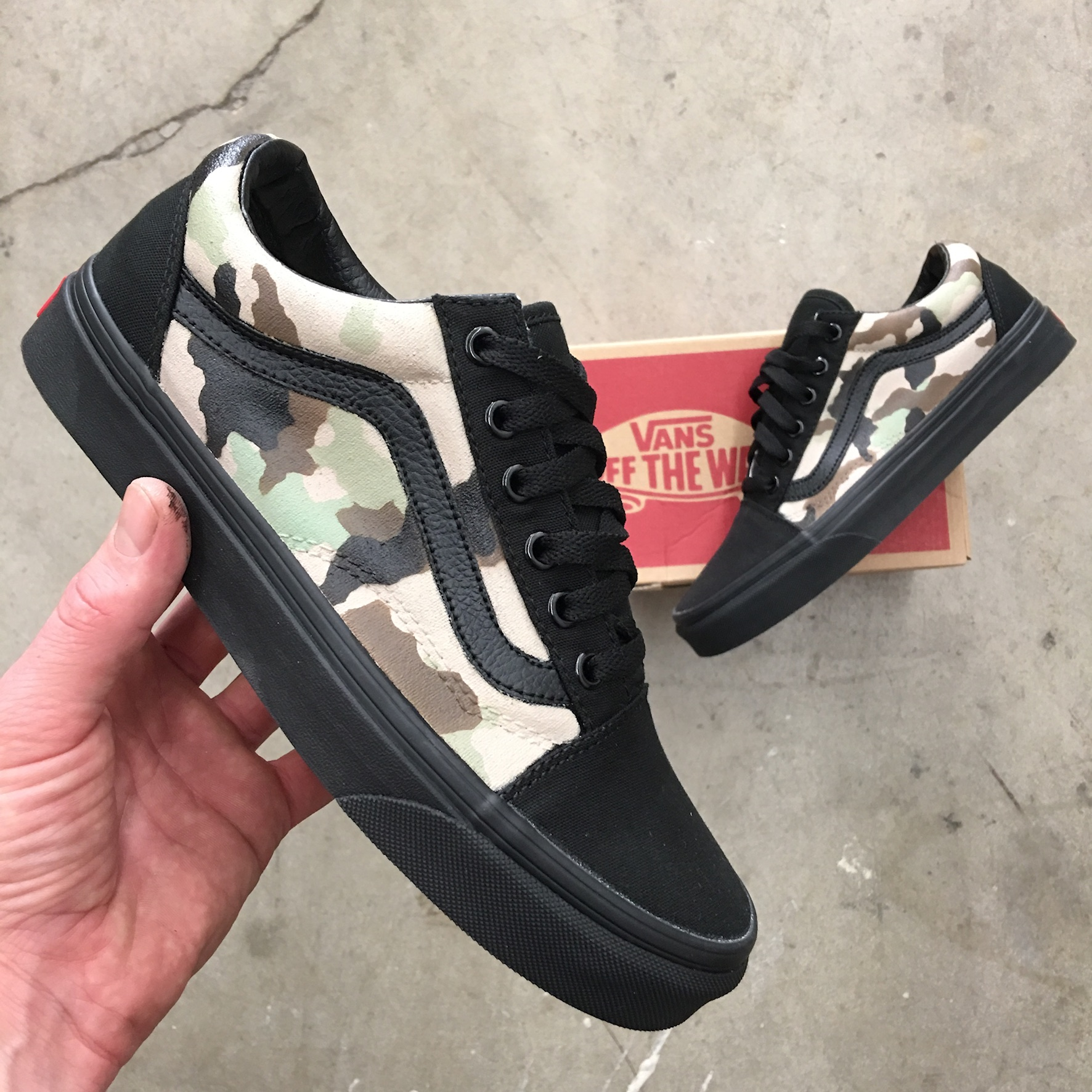 Vans top camo shoes